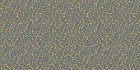 Seamless pattern of gold lines on a gray background. Vector illustration.
