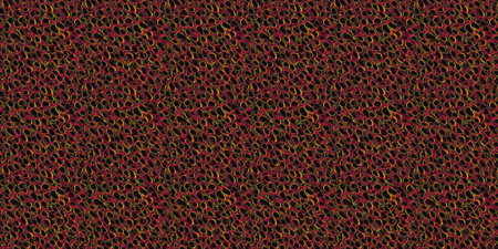Seamless pattern with red and yellow lines on a black background