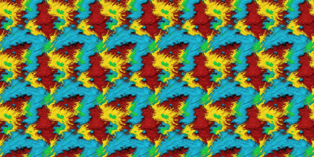 Seamless pattern with multicolored abstract fractal shapes. Design for postcards, posters,...