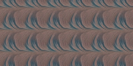 seamless pattern with brown and blue feathers. digitally generated image