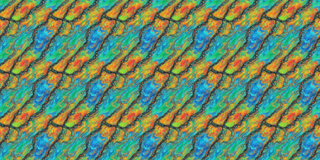 Seamless pattern with colorful abstract ornament. For eg fabric, wallpaper, wall decorations.