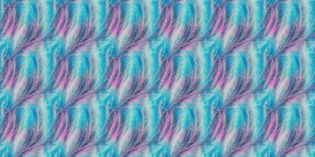 Seamless pattern of blue and pink feathers. For eg fabric, wallpaper, wall decorations.