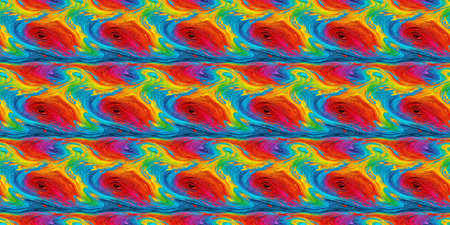 Seamless abstract pattern, symmetrical and colorful, can be used as a background