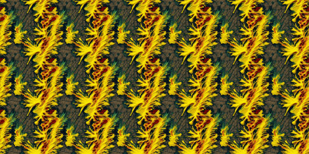 Seamless pattern with abstract flowers and leaves. For eg fabric, wallpaper, wall decorations.