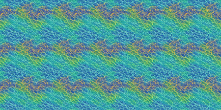 Seamless pattern with abstract background in blue, yellow and green colors