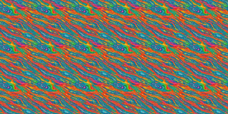 Seamless pattern with abstract wavy lines. Hand-drawn illustration.