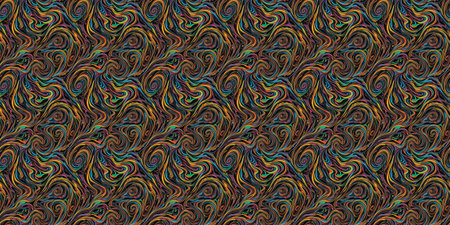 Seamless abstract pattern in the form of spirals of different colors