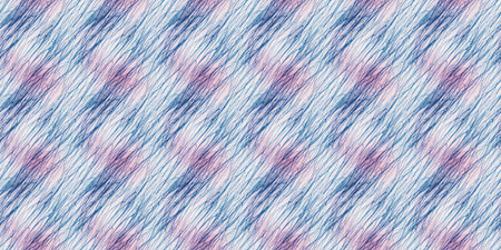 Seamless tie-dye pattern of indigo color on white silk. Hand painting fabrics - nodular batik....