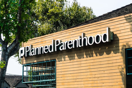 Mountain View / CA / USA - Planned Parenthood logo on one of their centers in south San Francisco...