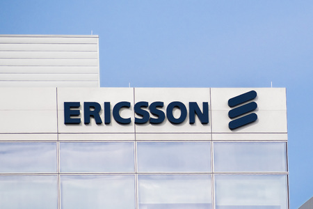 Santa Clara / CA / USA - Ericsson building located in Silicon Valley, south San Francisco bay areaのeditorial素材