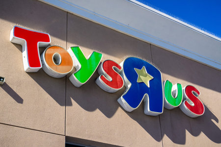Sunnyvale / CA / USA - Toys R Us logo above the entrance to one of the stores in San Francisco bay...