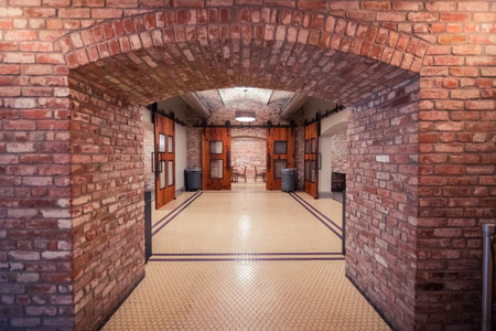 Vintage building with brick walls