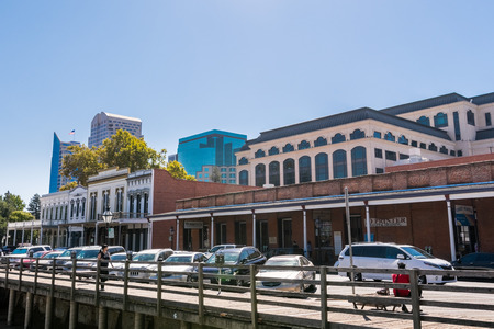 September 22, 2018 Sacramento / CA / USA - Old and new buildings in downtown Sacramentoのeditorial素材