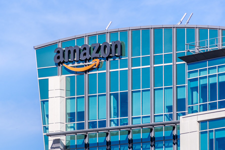 November 2, 2018 Sunnyvale / CA / USA - Amazon headquarters located in Silicon Valley, San Francisco bay areaのeditorial素材