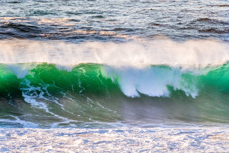 Crashing wave; the Pacific Ocean coastline, Californiaの写真素材