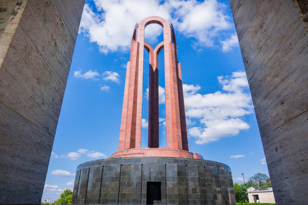 September 20, 2017 Bucharest/Romania - The unknown soldier mausoleum located in Carol Parkのeditorial素材