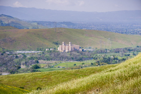 Valley view, south San Jose, San Francisco bay area, Californiaのeditorial素材