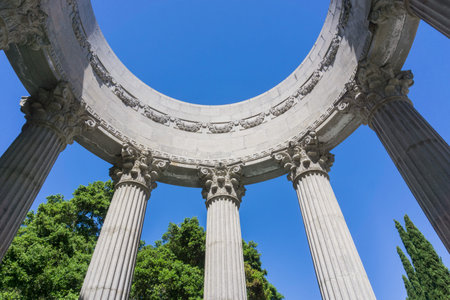 The top of Pulgas Water Temple, Redwood City, San Francisco bay area, California