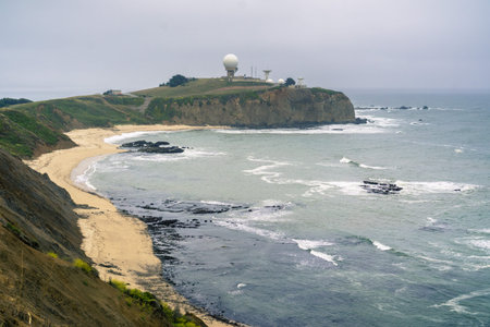 The Pacific ocean coast near Moss Beach, California