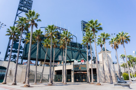 September 5, 2017 San Francisco/CA/USA - Marina Gate of the AT&T Park on a sunny dayのeditorial素材