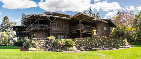 March 15, 2018 Pasadena / CA / USA - Exterior view of Gamble House, Los Angeles countyのeditorial素材