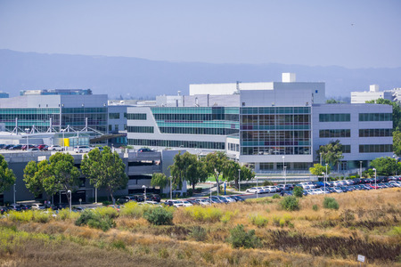 August 17, 2017 Sunnyvale/CA/USA - Yahoo headquarters located on the shoreline of San Francisco bay, Silicon Valleyのeditorial素材