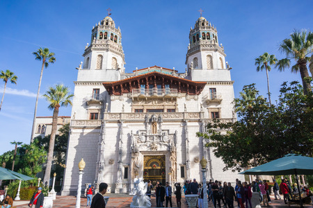 December 23, 2017 San Simeon / CA / USA - The Casa Grande is the main building of Hearst Castleのeditorial素材