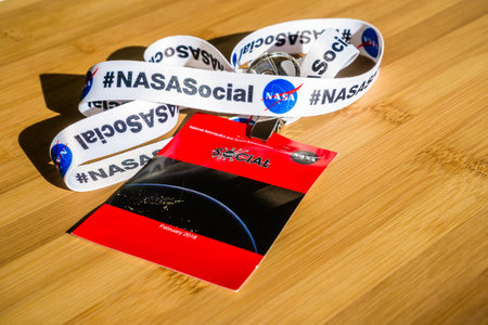 February 12, 2018 Mountain View / CA / USA - NASA Social event access badge