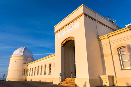May 19, 2018 San Jose / CA / USA - View of the facade of the main building of the historical Lick Observatory (completed in 1888) operated by the University of California; south San Francisco bay areaのeditorial素材