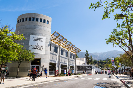 June 10, 2018 La Canada Flintridge / CA / USA -  People exploring the Jet Propulsion Laboratory (JPL) during an opne house annual eventのeditorial素材