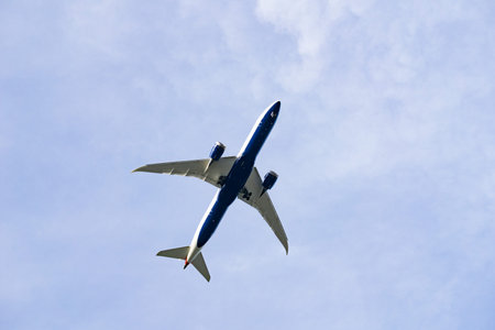 Low flying airplane, California