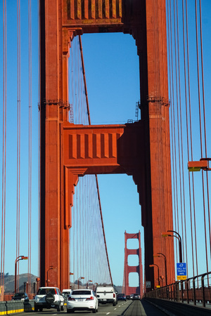 San Francisco, CA/USA September 24, 2016 - Golden Gate on a sunny day, San Franciscoのeditorial素材
