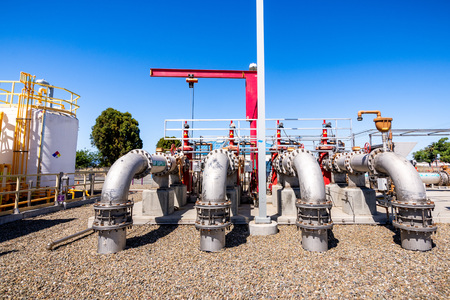 June 20, 2019 San Jose / CA / USA - Silicon Valley Advanced Water Purification Center located in South San Francisco bay area; part of the Santa Clara Valley Water Districtâs recycled water expansionのeditorial素材