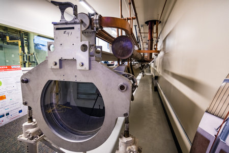June 21, 2019 Menlo Park / CA / USA - SLAC National Accelerator Laboratory's Klystron Gallery...