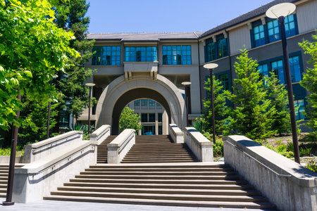 July 13, 2019 Berkeley / CA / USA - The Business School Library at University of California,...