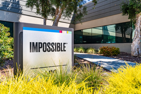 August 1, 2019 Redwood City / CA / USA - Impossible Foods corporate headquarters in Silicon Valley;...