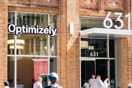 August 21, 2019 San Francisco / CA / USA - Optimizely headquarters in SOMA District; Optimizely is...