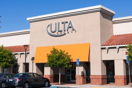 August 24, 2019 San Mateo / CA / USA - ULTA beauty store in San Francisco bay areaのeditorial素材