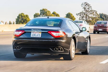 Oct 12, 2019 San Francisco / CA / USA - Maserati vehicle driving on the freewayのeditorial素材