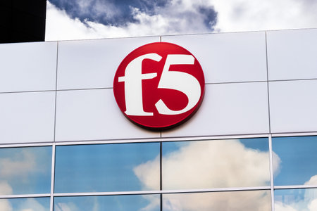 Dec 14, 2019 San Jose / CA / USA - F5 Networks sign at their corporate headquarters in Silicon...