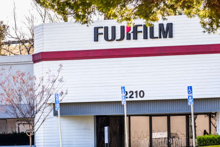 Mar 30, 2020 Santa Clara / CA / USA - Fujifilm headquarters in Silicon Valley; Fujifilm Holdings Corporation is a Japanese multinational photography and imaging companyのeditorial素材