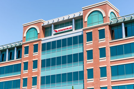 August 11, 2020 Sunnyvale / CA / USA - Crowdstrike headquarters in Silicon Valley; CrowdStrike...