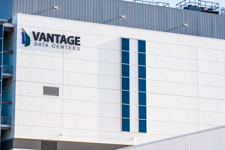 August 7, 2020 Santa Clara / CA / USA - Vantage Data Centers location in Silicon Valley; Vantage...