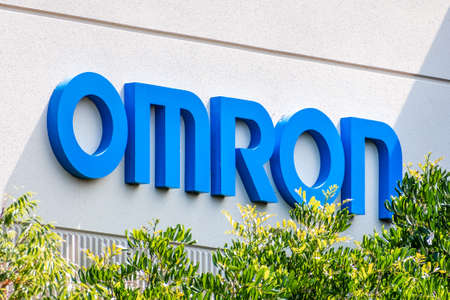 Sep 17, 2020 Fremont / CA / USA - OMRON sign at their headquarters in Silicon Valley; Omron Corporation is a Japanese electronics company generally known as a producer of medical equipmentのeditorial素材