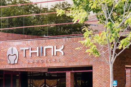Sep 17, 2020 Fremont / CA / USA - Think Surgical headquarters in Silicon Valley; Think Surgical,...