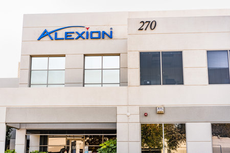 Sep 21, 2020 South San Francisco / CA / USA - Alexion headquarters in Silicon Valley; Alexion Pharmaceuticals, Inc. develops treatments of autoimmune and cardiovascular diseasesのeditorial素材