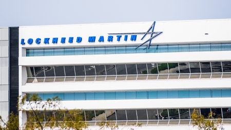 Oct 8, 2020 Sunnyvale / CA / USA - Lockheed Martin headquarters located in Silicon Valley; Lockheed Martin Corporation is an American aerospace, security, arms and advanced technologies companyのeditorial素材