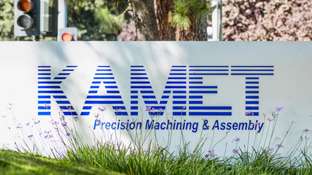 Sep 24, 2020 Milpitas / CA / USA - KAMET logo at the Silicon Valley headquarters; KAMET provides...