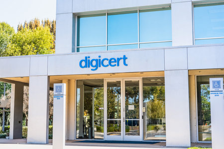Sep 26, 2020 Mountain View / CA / USA - DigiCert headquarters in Silicon Valley; DigiCert, Inc. is an American technology company focused on digital securityのeditorial素材