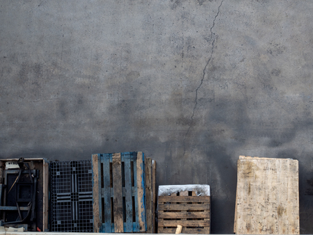 Industrial pallets the woodの写真素材